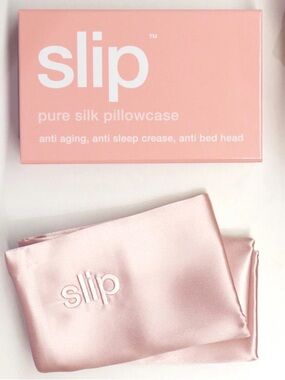 Slip Silk Pillowcase - Pink Standard/Queen 100% Silk Satin Pillow